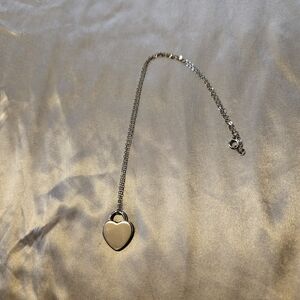 Silver Heart Pendant Necklace